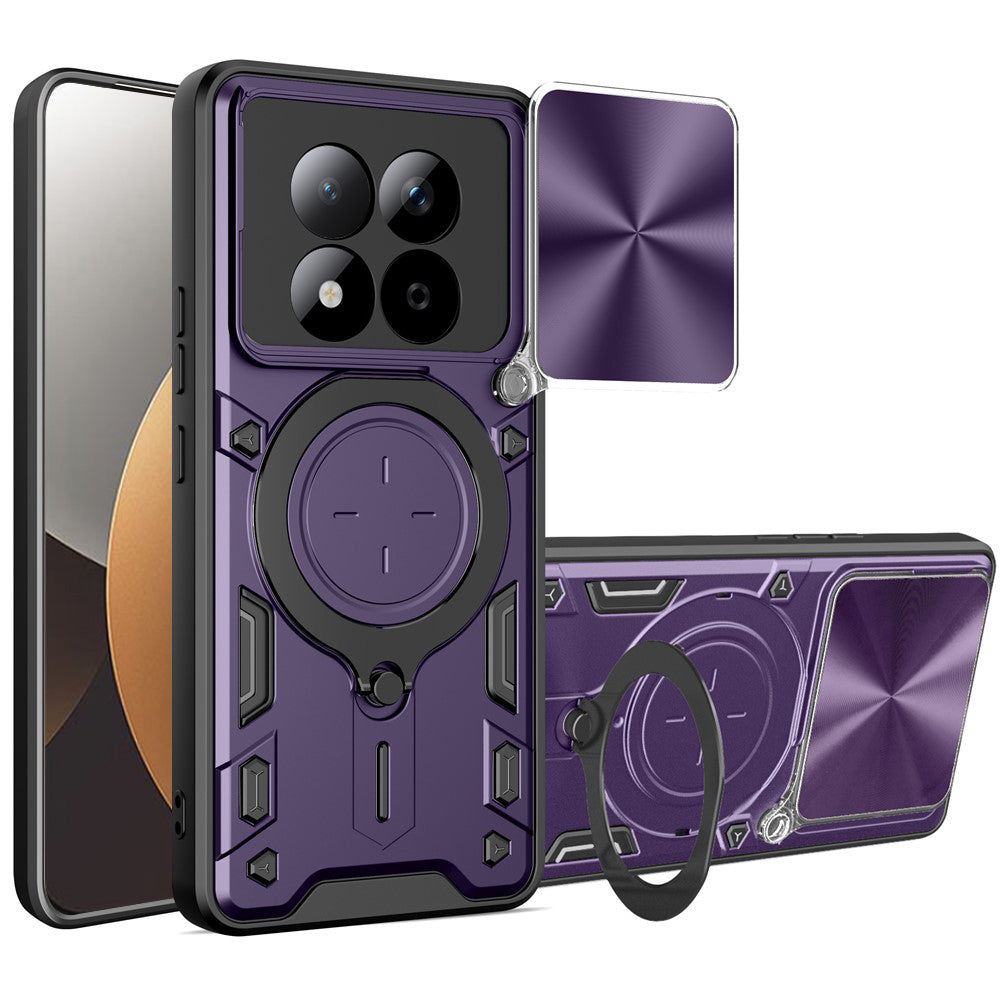 Custodia per Xiaomi Redmi Note 15 Pro 5G, Techsuit, CamGuard Pro, Viola