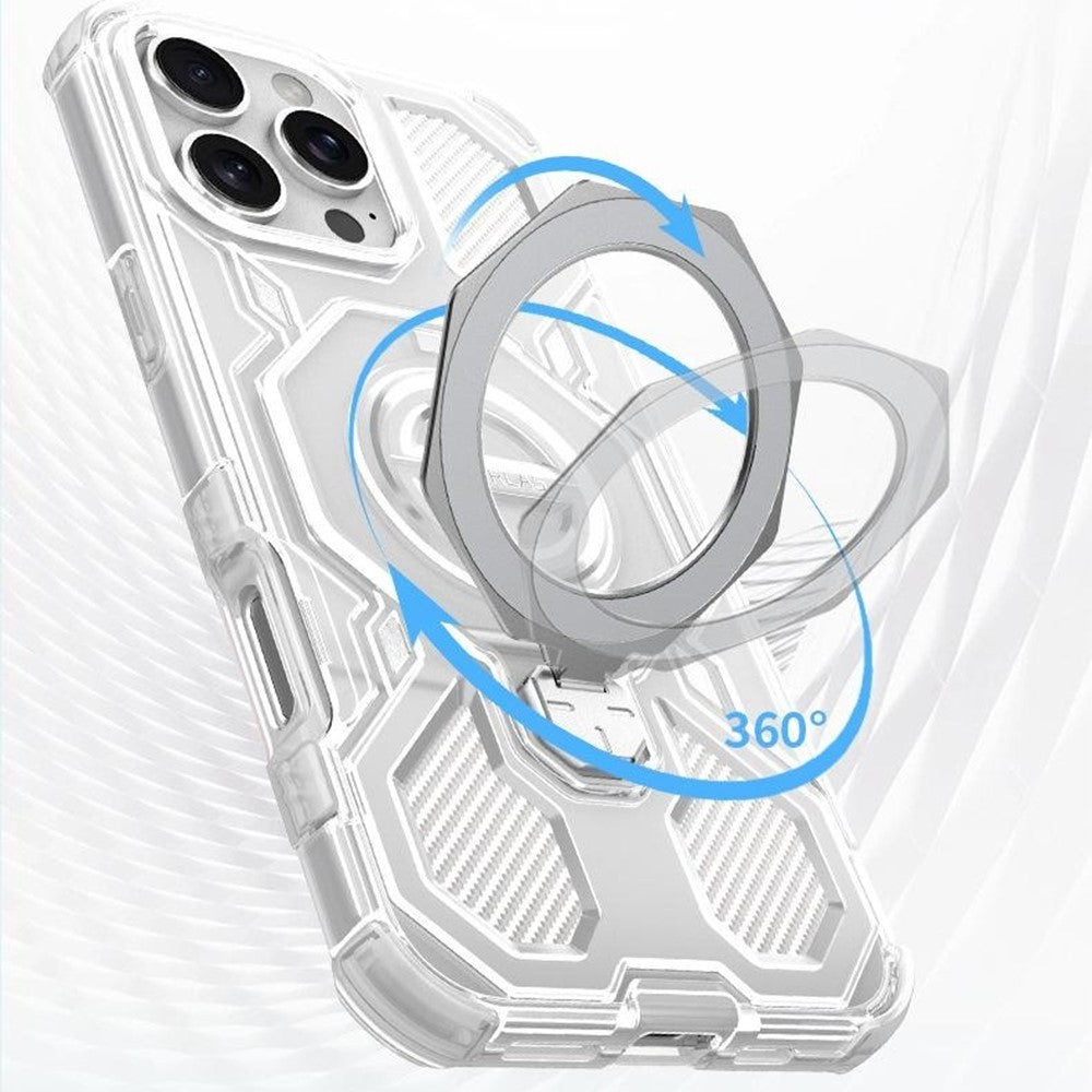 Custodia per Xiaomi Redmi Note 15 Pro 5G, Techsuit, Carbon Shield Pro, Bianca