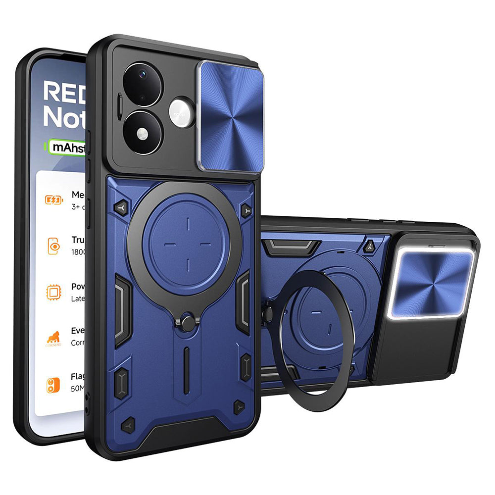Custodia per Xiaomi Redmi Note 17 4G / Note 17 5G, Techsuit, CamGuard Pro, blu
