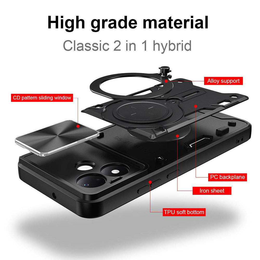 Custodia per Xiaomi Redmi Note 17 4G / Note 17 5G, Techsuit, CamGuard Pro, Viola