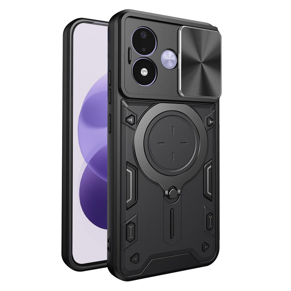Custodia per Xiaomi Redmi Note 17 4G / Note 17 5G, Techsuit, CamGuard Pro, nera