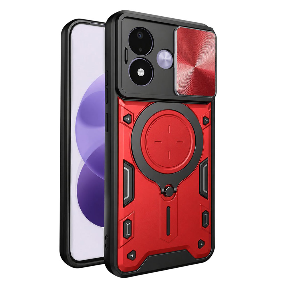 Hülle für Xiaomi Redmi Note 17 4G / Note 17 5G, Techsuit, CamGuard Pro, Rot