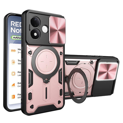 Custodia per Xiaomi Redmi Note 17 4G / Note 17 5G, Techsuit, CamGuard Pro, rosa dorato
