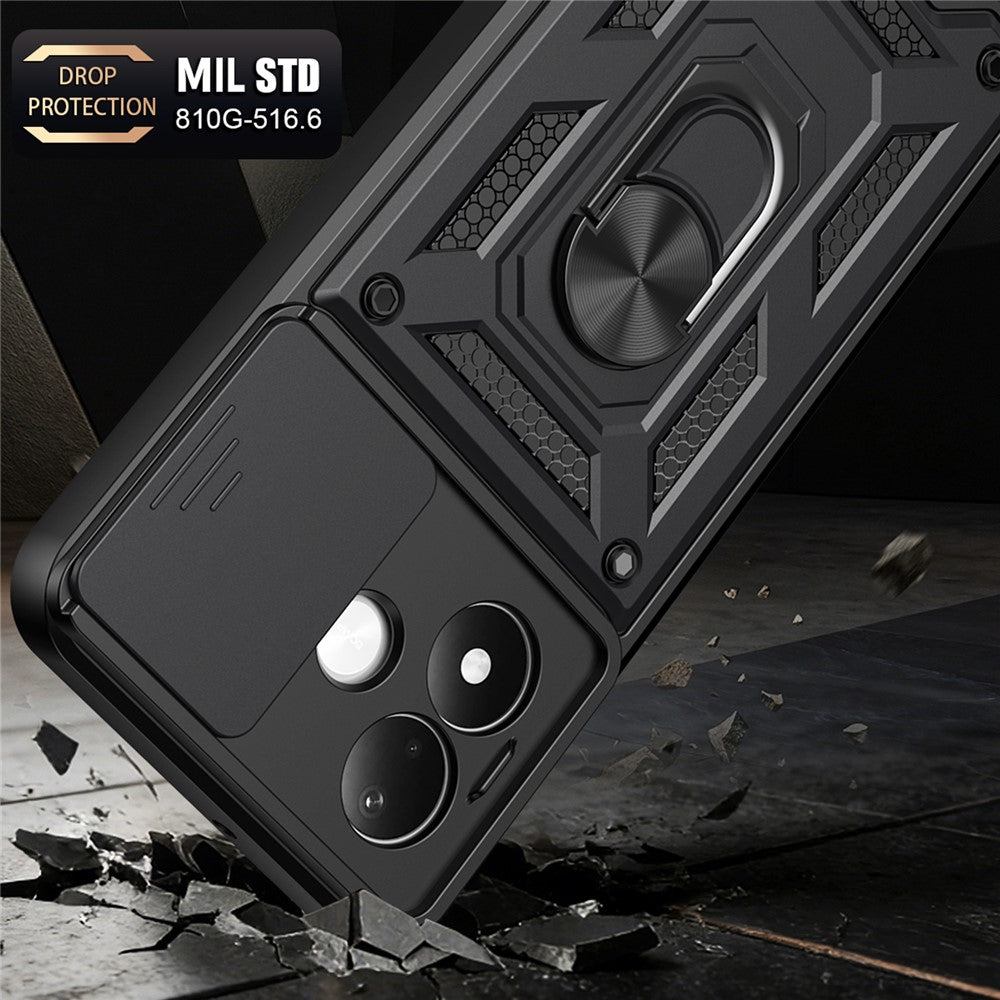 Coque pour Xiaomi Redmi Note 17 4G / Note 17 5G, Techsuit, CamShield, dorée