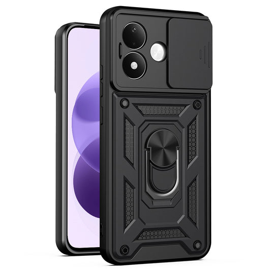 Coque pour Xiaomi Redmi Note 17 4G / Note 17 5G, Techsuit, CamShield, Noire