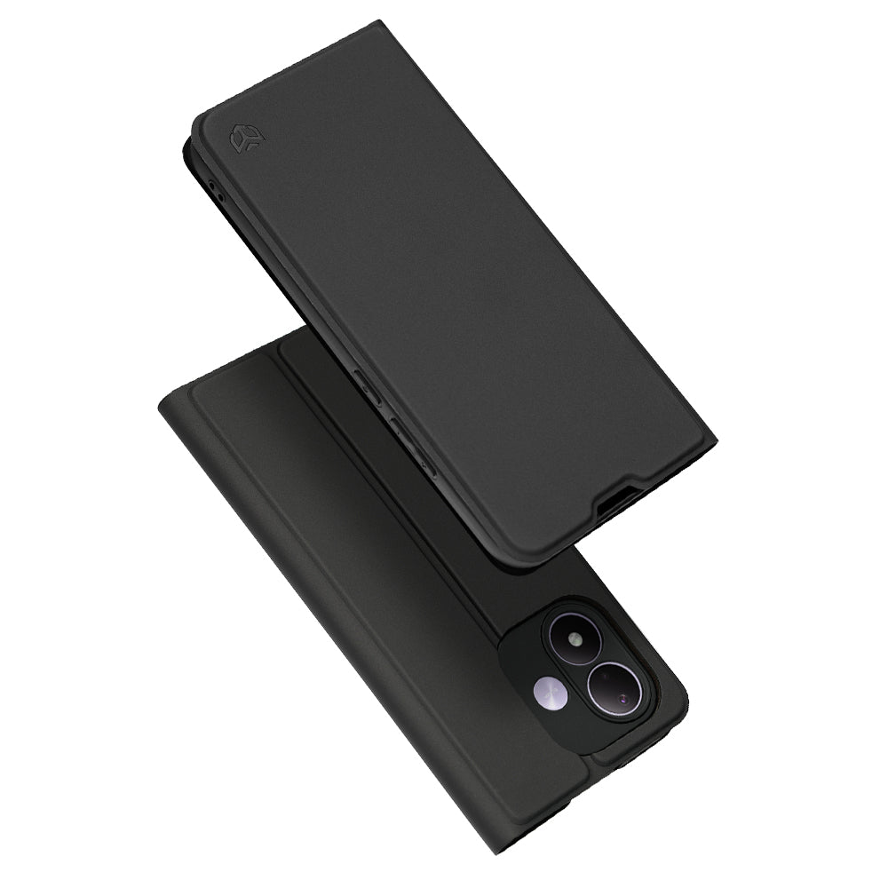 Étui pour Xiaomi Redmi Note 17 4G / Note 17 5G, Techsuit, Magskin Book, noir