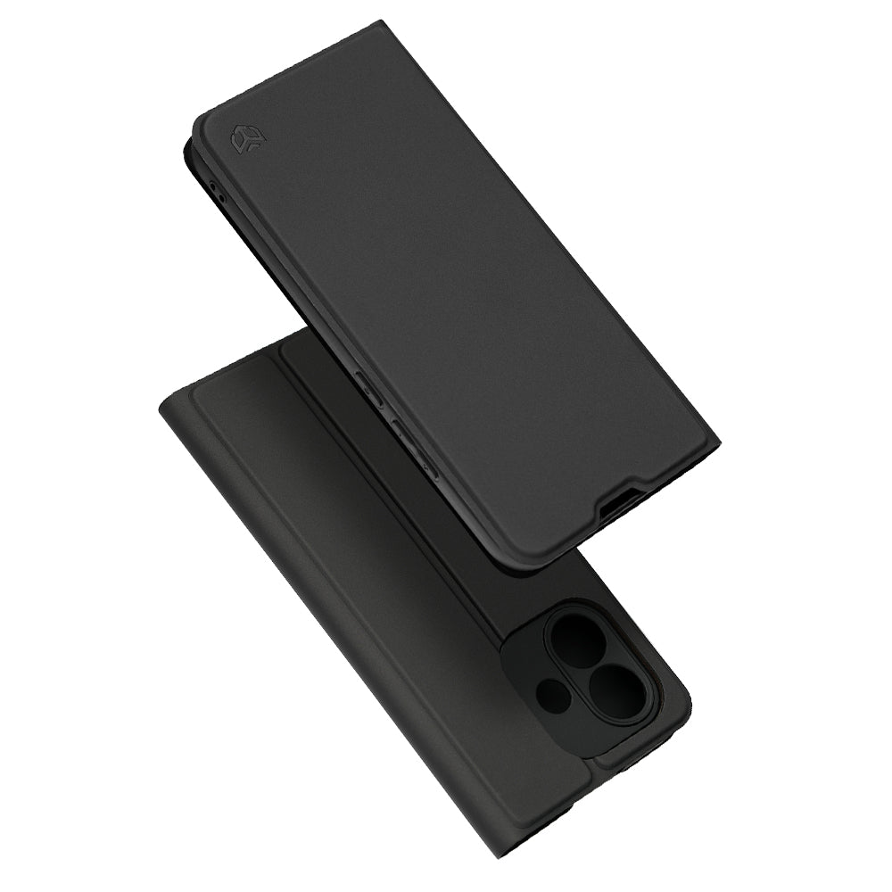 Étui pour Xiaomi Redmi Note 17 4G / Note 17 5G, Techsuit, Magskin Book, noir