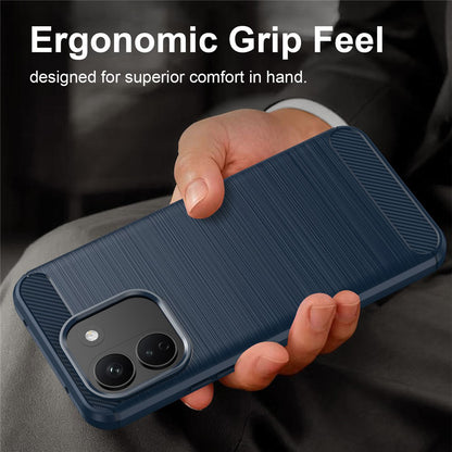 Coque pour Xiaomi Redmi Note 17 Pro Max, Techsuit, Carbon, bleue