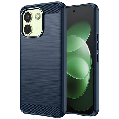 Coque pour Xiaomi Redmi Note 17 Pro Max, Techsuit, Carbon, bleue