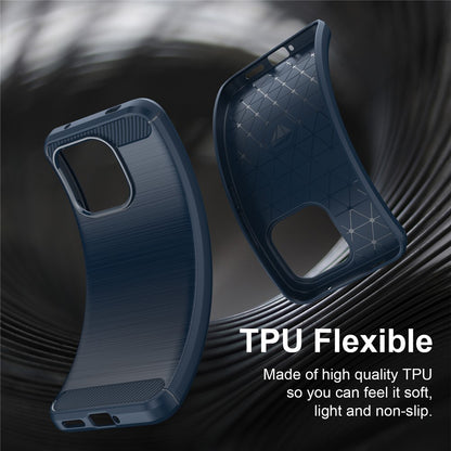 Coque pour Xiaomi Redmi Note 17 Pro Max, Techsuit, Carbon, bleue