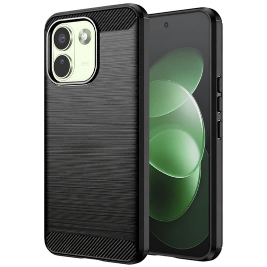 Coque pour Xiaomi Redmi Note 17 Pro Max, Techsuit, Carbone, Noire