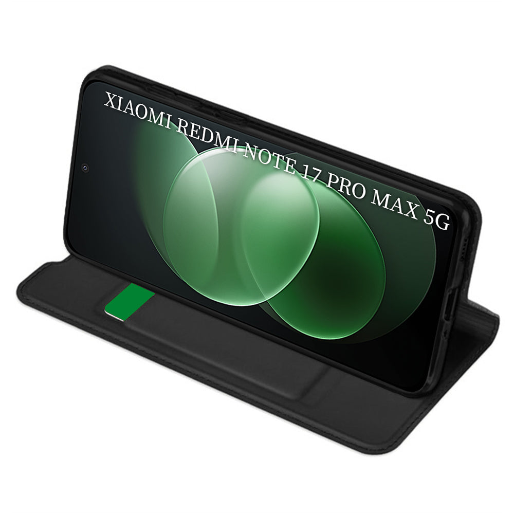 Custodia per Xiaomi Redmi Note 17 Pro Max, Techsuit, Magskin Book, Nera