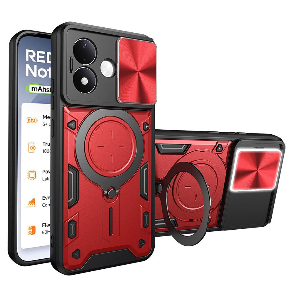 Case for Xiaomi Redmi Note 17 Pro, Techsuit, CamGuard Pro, Red