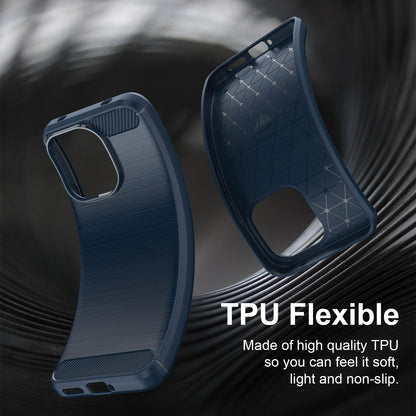 Coque pour Xiaomi Redmi Note 17 Pro, Techsuit, Carbon, bleue