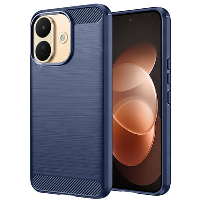 Coque pour Xiaomi Redmi Note 17 Pro, Techsuit, Carbon, bleue