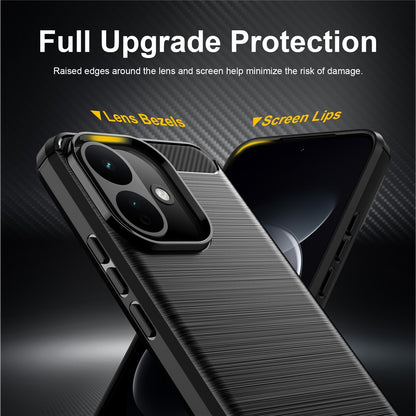 Custodia per Xiaomi Redmi Note 17 Pro, Techsuit, Carbonio, Nera