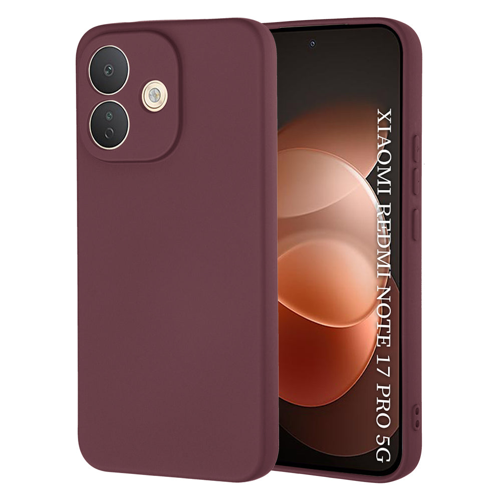Custodia per Xiaomi Redmi Note 17 Pro, Techsuit, SoftFlex, bordeaux