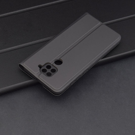 Custodia per Xiaomi Redmi Note 9 / 10X 4G, Techsuit, Magskin Book, Nera