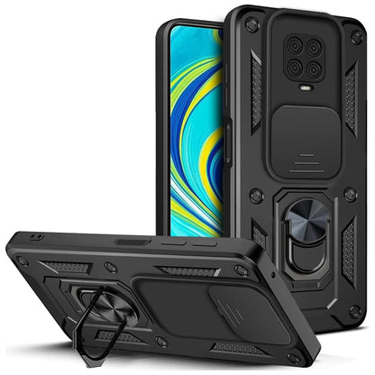 Custodia per Xiaomi Redmi Note 9S / Note 9 Pro / Note 9 Pro Max, Techsuit, CamShield, Nera