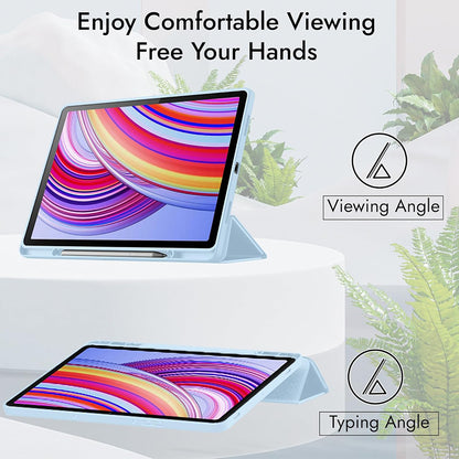 Custodia per Xiaomi Redmi Pad 2 Pro, Techsuit, Flex Trifold, Viola