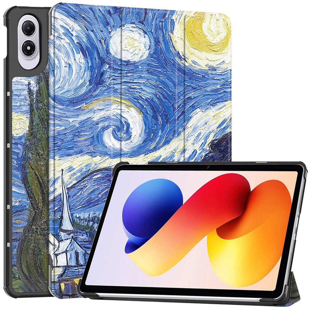 Étui pour Xiaomi Redmi Pad 2 Pro, Techsuit, FoldPro Starry Night, Multicolore