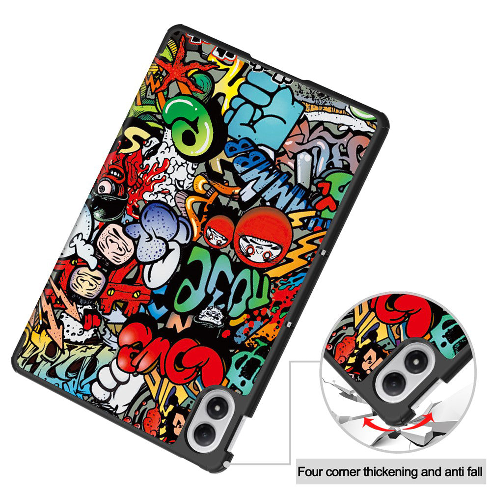 Hülle für Xiaomi Redmi Pad 2 Pro, Techsuit, FoldPro Urban Vibe, Mehrfarbig