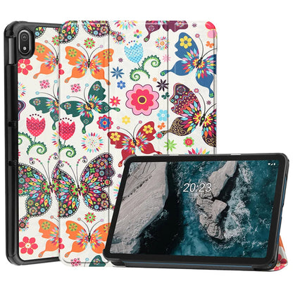 Coque pour Xiaomi Redmi Pad 2, Techsuit, FoldPro Butterfly, Multicolore