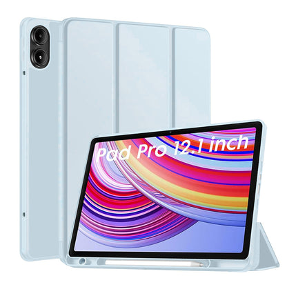 Custodia per Xiaomi Redmi Pad Pro / Pad / Pad Pro 5G, Techsuit, Flex Trifold, Blu