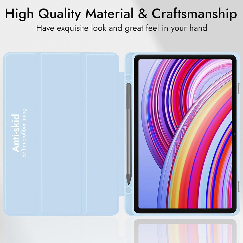 Hülle für Xiaomi Redmi Pad Pro / Pad / Pad Pro 5G, Techsuit, Flex Trifold, Marineblau