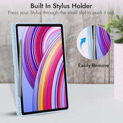 Hülle für Xiaomi Redmi Pad Pro / Pad / Pad Pro 5G, Techsuit, Flex Trifold, Marineblau