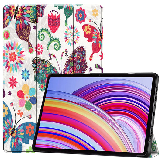 Hülle für Xiaomi Redmi Pad Pro / Pad / Pad Pro 5G, Techsuit, FoldPro Butterfly, Mehrfarbig