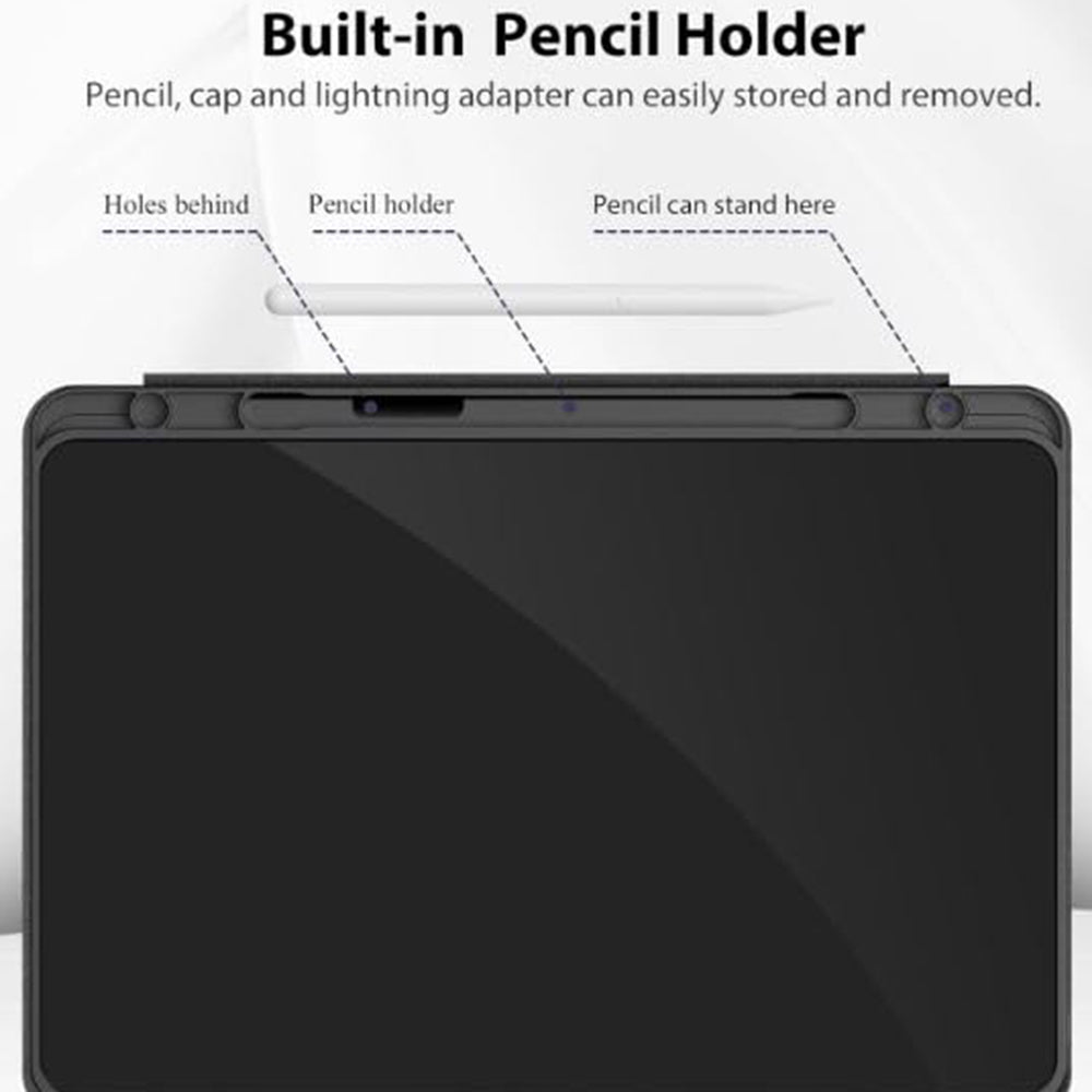 Custodia per Xiaomi Redmi Pad SE 8.7, Techsuit, Flex Trifold, Nera