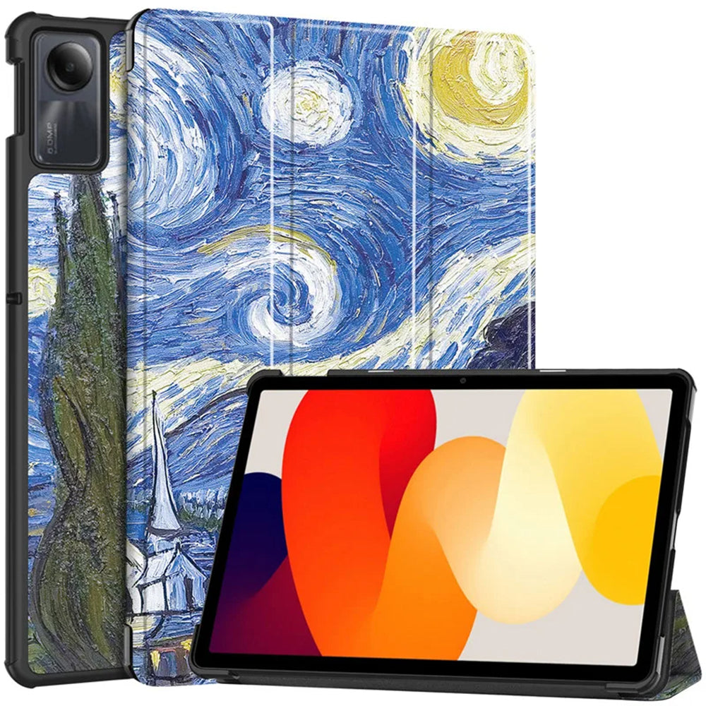 Coque pour Xiaomi Redmi Pad SE, Techsuit, FoldPro Starry Night, Multicolore