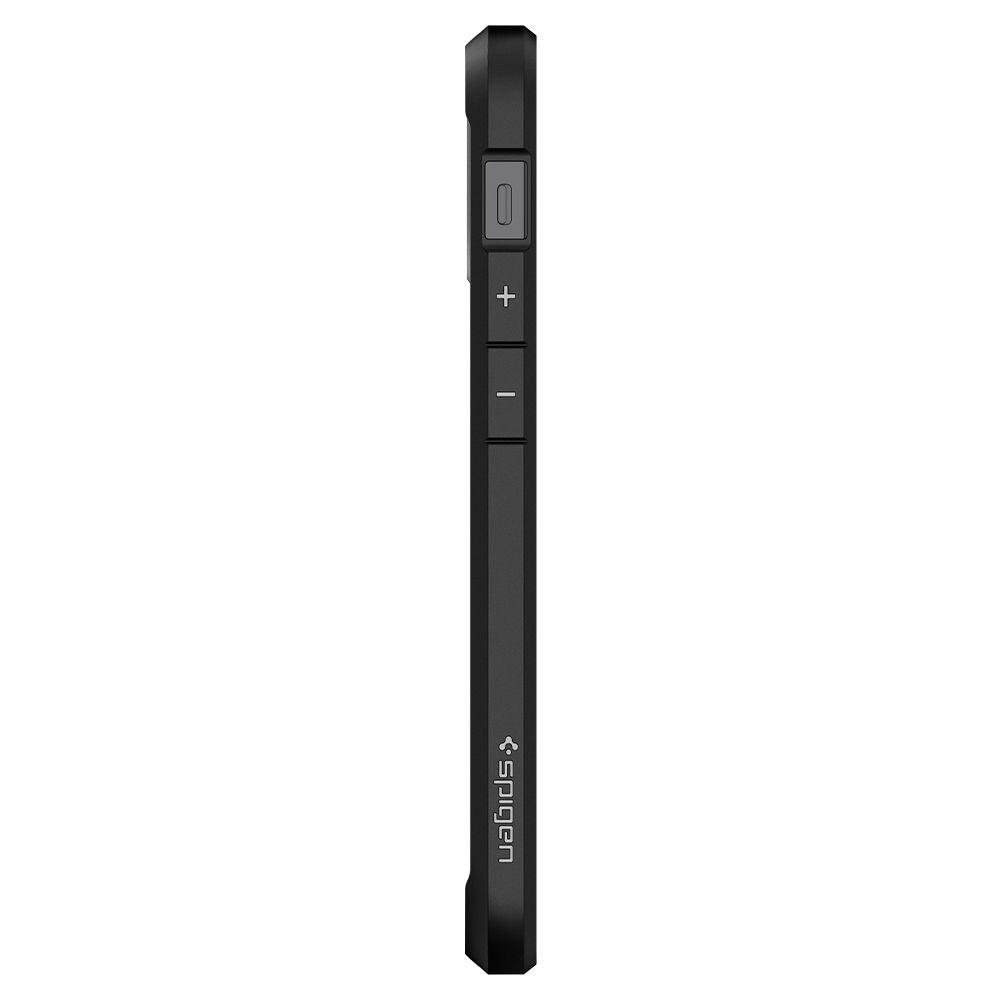 Hülle für Apple iPhone 12 / 12 Pro, Spigen, Ultra Hybrid, Schwarz ACS01703
