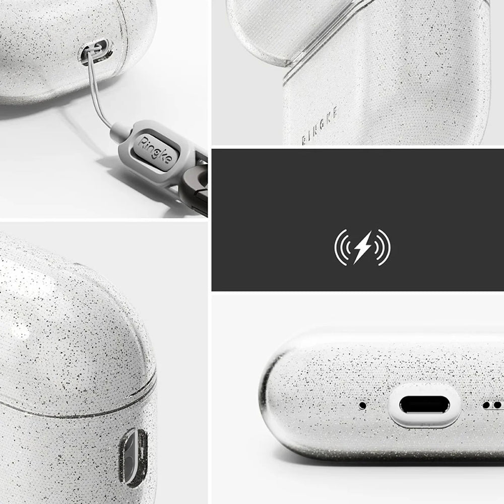 Étui Ringke Air Glitter pour Apple AirPods 3, Transparent