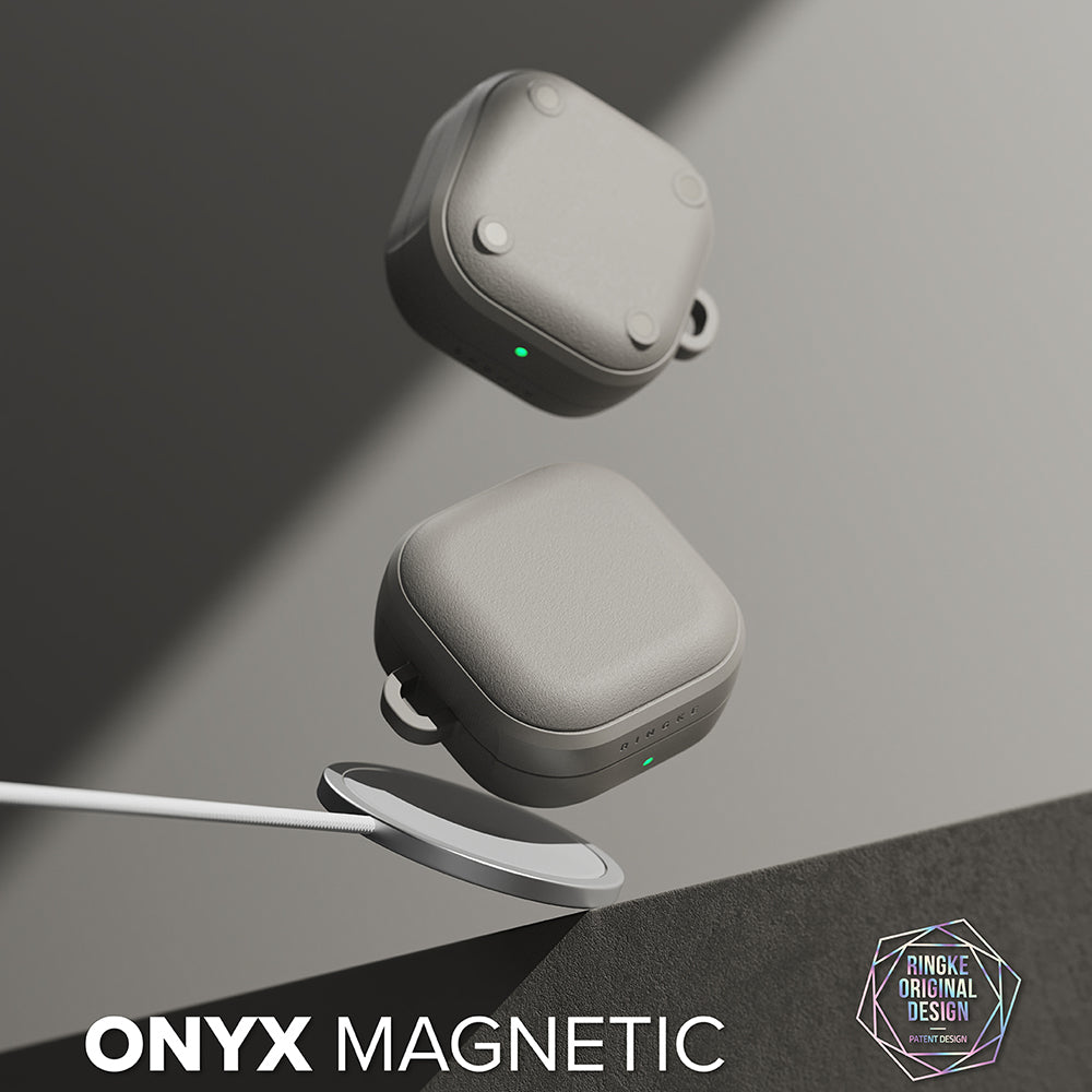 Ringke Onyx Magnetic Hülle für Samsung Galaxy Buds4 Pro, Grau