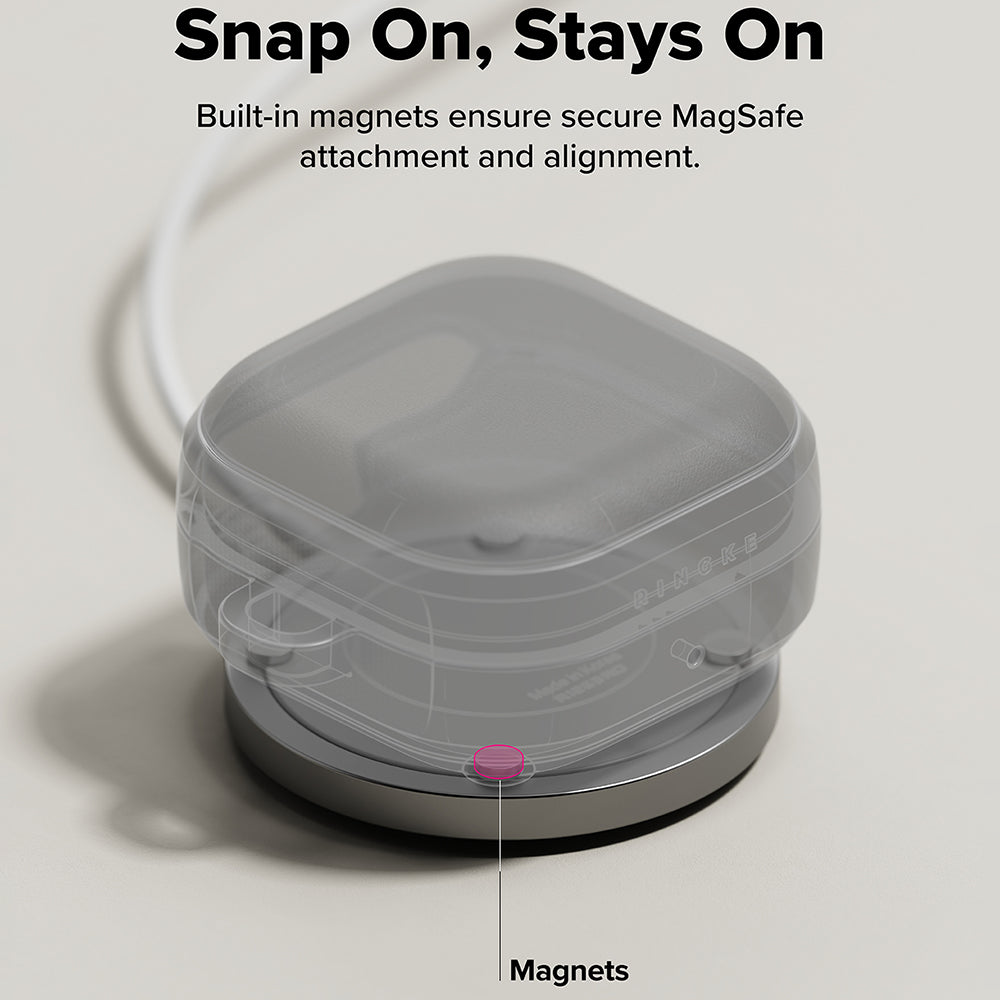 Ringke Onyx Magnetic Hülle für Samsung Galaxy Buds4 Pro, Grau