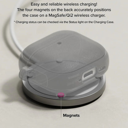Coque Ringke Onyx Magnétique pour Apple AirPods 4, Gris