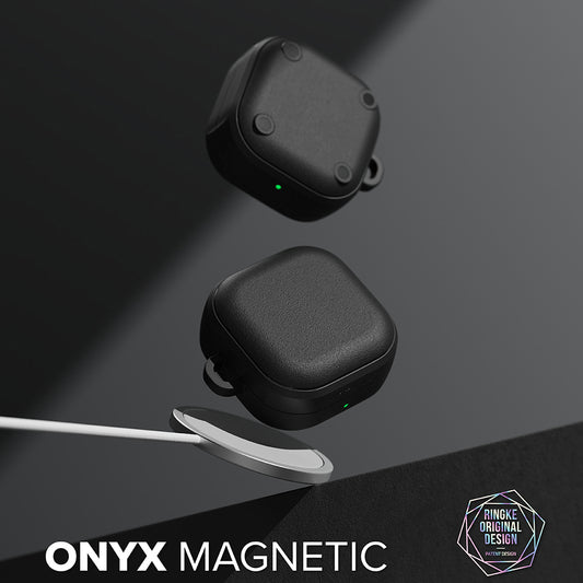 Custodia Ringke Onyx Magnetic per Samsung Galaxy Buds4 / Buds4 Pro, Nera