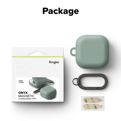 Ringke Onyx Magnetic Hülle für Samsung Galaxy Buds4 / Buds4 Pro, Grün