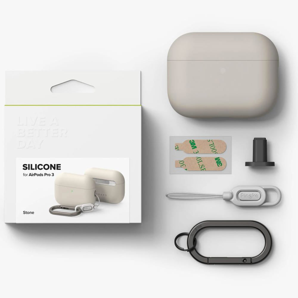 Étui Ringke pour Apple AirPods 3, Crème