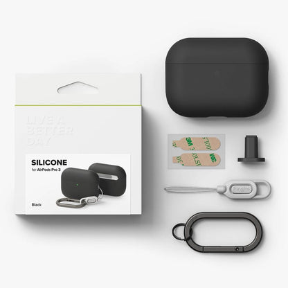 Étui Ringke pour Apple AirPods 3, Noir