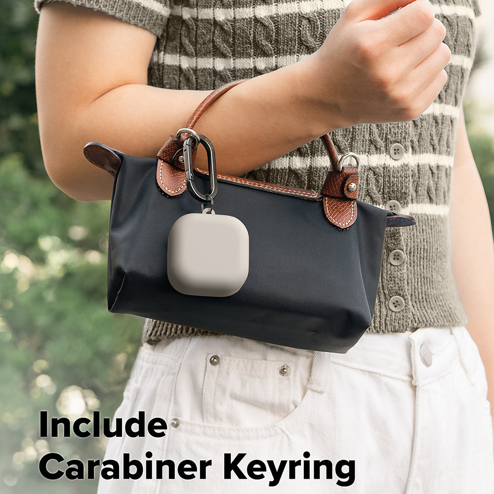 Étui Ringke pour Samsung Galaxy Buds4 / Buds4 Pro, Crème
