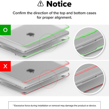 Coque Ringke Slim pour Apple MacBook Neo 13 pouces, transparente mate.