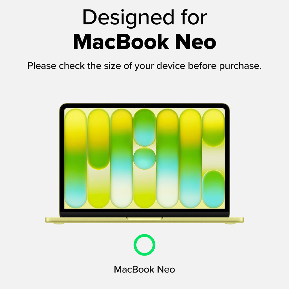 Coque Ringke Slim pour Apple MacBook Neo 13 pouces, transparente mate.