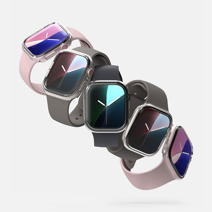 Coque Ringke Slim pour Apple Watch Series 10 / 11 46mm, Lot de 2 pièces, Noir Mat / Transparent