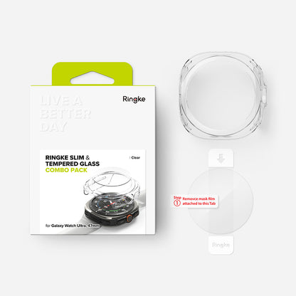 Coque Ringke Slim pour Samsung Galaxy Watch Ultra, Transparente