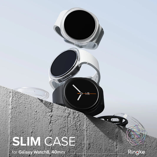 Ringke Slim Hülle für Samsung Galaxy Watch8 40mm, Set mit 2 Stück, Transparent