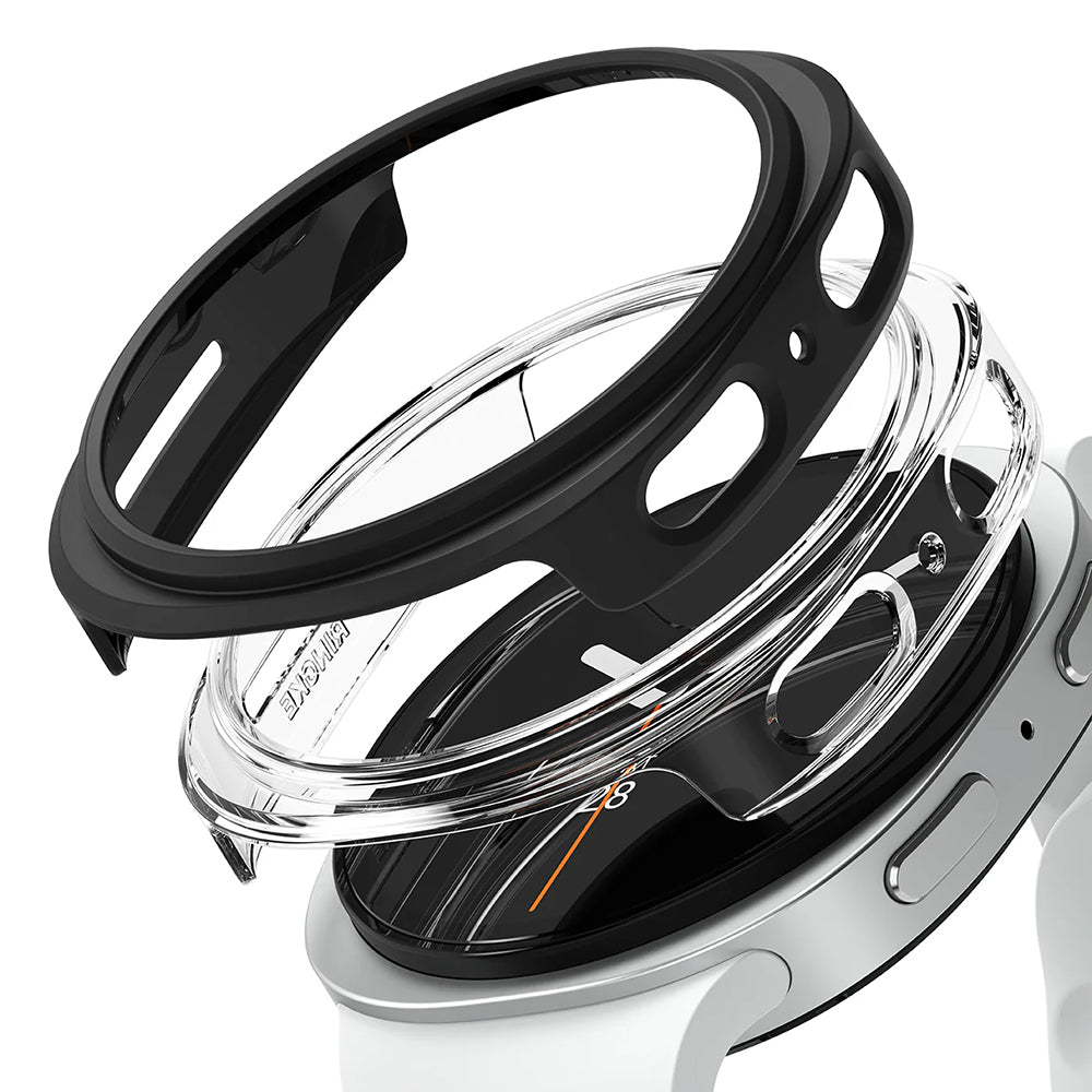 Custodia Ringke Slim per Samsung Galaxy Watch8 44mm, Set 2 pezzi, Nera Opaca