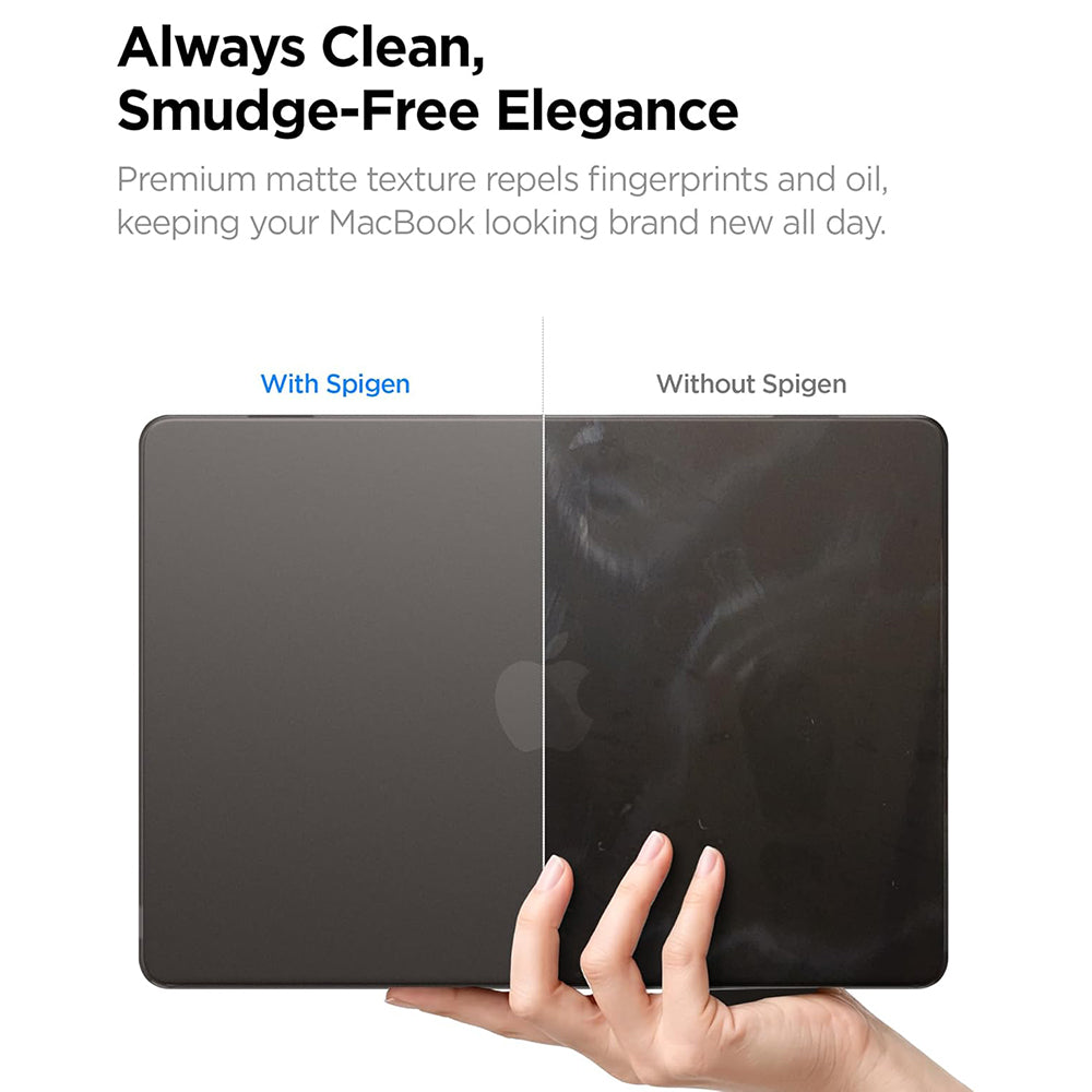 Coque Spigen Airskin pour Apple MacBook Air 13 pouces (2026) / (2025) / (2024) / (2022), Noir Satiné ACS11531